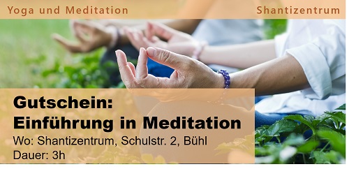 Gutschein: Einführung in Meditation