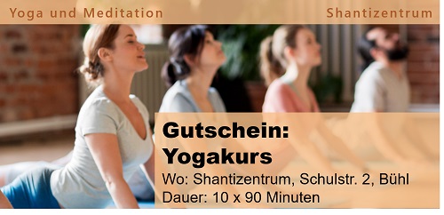 Preise und Gutschein: Yogakurs